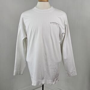 Spirit Jeresy Sunnyside Lake Tahoe Men's Long Sleeve White T-Shirt | M-L | FLAWS